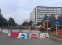 Продолжается ремонт на проспекте Вахитова
