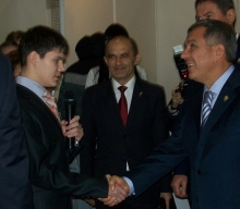 Руслана Нуруллина поздравил Рустам Минниханов