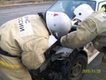 У Орловского кольца пьяный водитель врезался в автомобиль с женщиной за рулем