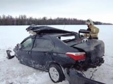 В Татарстане после столкновения 'Ситроена' и грузовика погиб водитель легкового автомобиля