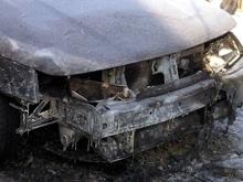  Возле Боровецких коттеджей полностью сгорел автомобиль «ВАЗ-2112»