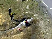 Ильнур Закарин на 19-м этапе велогонки «Джиро д'Италия» упал в ручей и сломал ключицу (видео)
