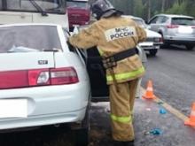 Возле старого поста ГИБДД на трассе М-7 в аварии погибла женщина-водитель
