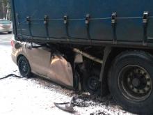 В Зеленодольском районе погиб водитель иномарки, залетев под припаркованный на дороге большегруз