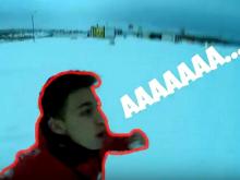 Юный челнинский видеоблогер пробежался по набережной в трусах в -28 градусов (видео)