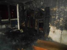 Ночью спасатели эвакуировали из дома 30/09 12 человек - горела квартира на 8 этаже