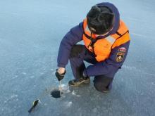 Толщина льда на реке Кама возле Набережных Челнов уменьшилась до 25 сантиметров