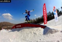Недавно открытый в Федотово сноуборд-парк уже проводит соревнования