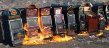 Кто-то спалил игровые автоматы