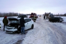 Из-за аварий и снега на трассе М-7 образуются многокилометровые пробки